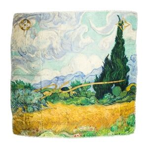 Louis Vuitton X Jeff Koons Van Gogh Scarf with Nature Print